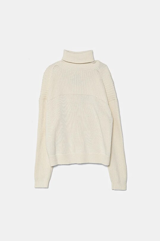 Calvin Klein Jeans sweter bawełniany dziecięcy IG0IG02655.9BYH. beżowy AW24