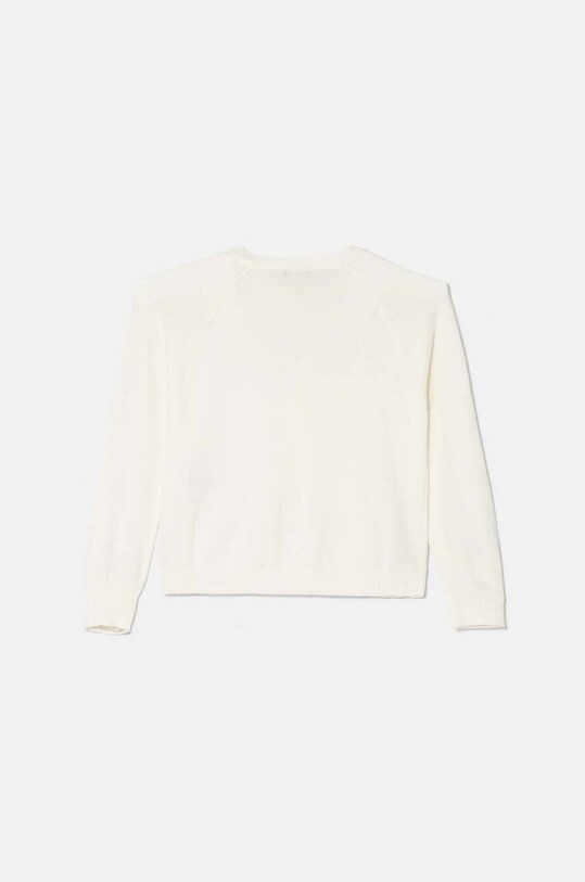 Дитячий бавовняний кардиган United Colors of Benetton 1098C500O.G.Seasonal бежевий AW24