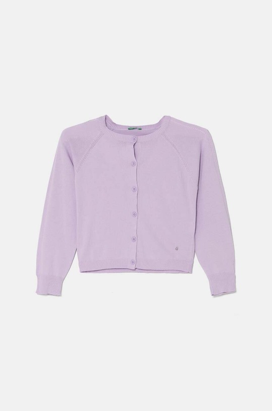 United Colors of Benetton kardigan bawełniany dziecięcy pozostałe fioletowy 1098C500O.G.Seasonal