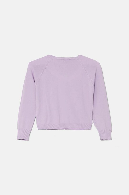 United Colors of Benetton cardigan din bumbac pentru copii 1098C500O.G.Seasonal violet AW24