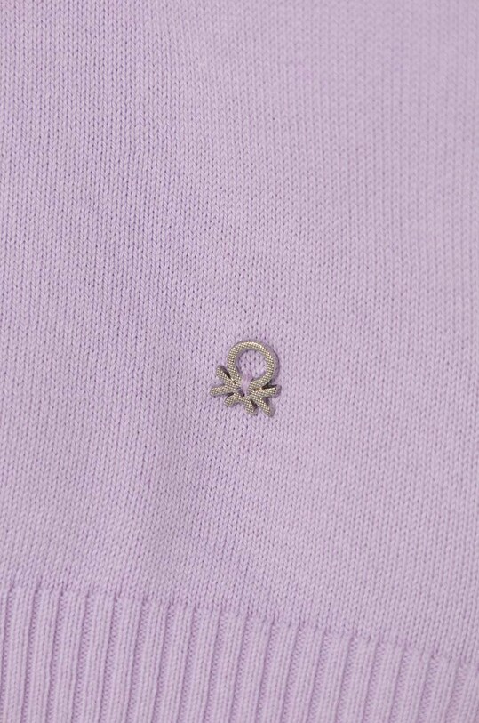 Fete United Colors of Benetton cardigan din bumbac pentru copii 1098C500O.G.Seasonal violet