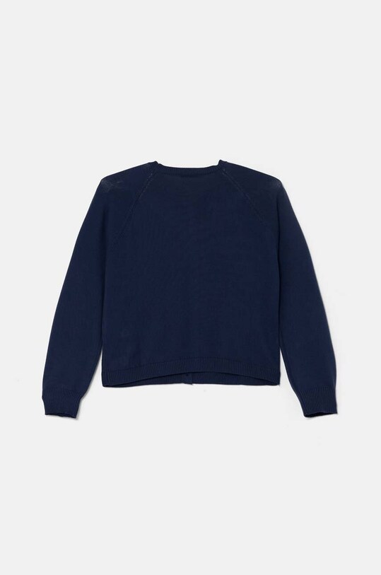 Detský bavlnený kardigan United Colors of Benetton 1098C500O.G.Seasonal tmavomodrá AW24
