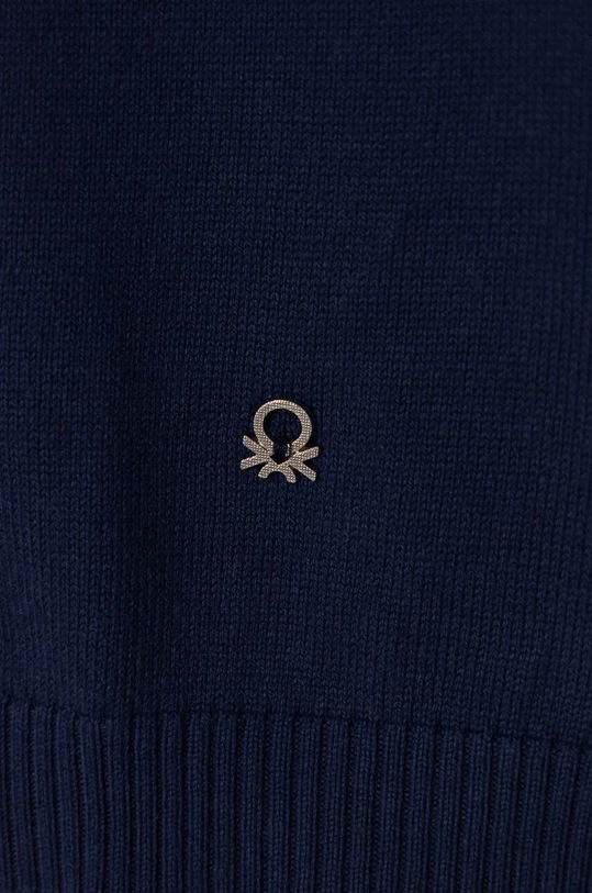 Fete United Colors of Benetton cardigan din bumbac pentru copii 1098C500O.G.Seasonal bleumarin