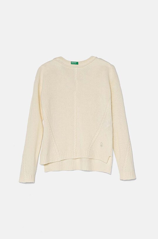Детский шерстяной свитер United Colors of Benetton тонкий бежевый 1244C106X.G.Seasonal