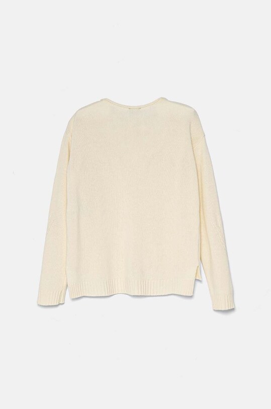 Детский шерстяной свитер United Colors of Benetton 1244C106X.G.Seasonal бежевый AW24
