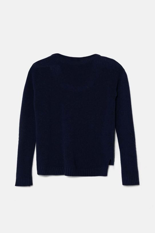 United Colors of Benetton sweter wełniany dziecięcy 1244C106X.G.Seasonal granatowy AW24