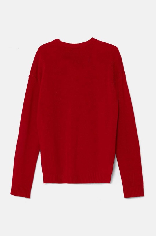 United Colors of Benetton kardigan wełniany dziecięcy 1244C500N.G.Seasonal czerwony AW24
