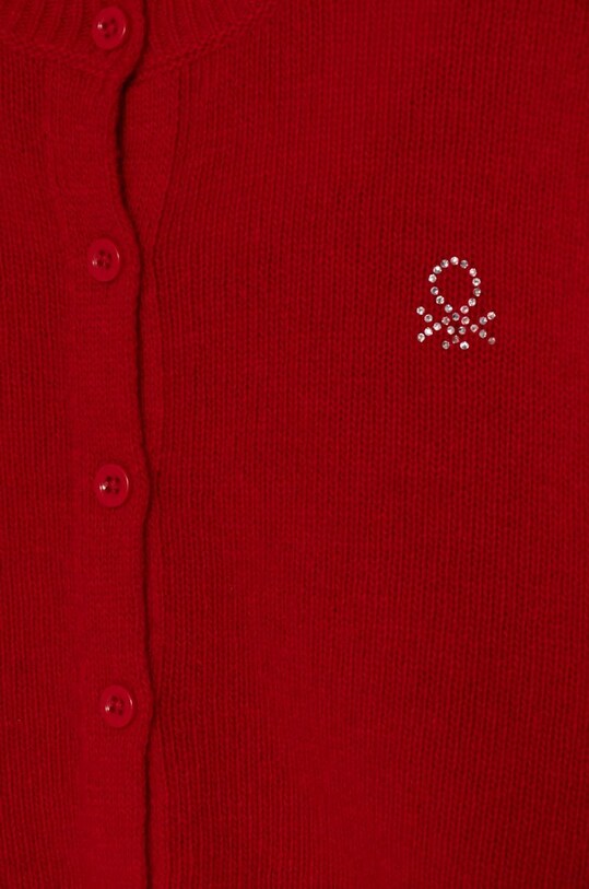 Дівчинка Дитячий вовняний кардиган United Colors of Benetton 1244C500N.G.Seasonal червоний