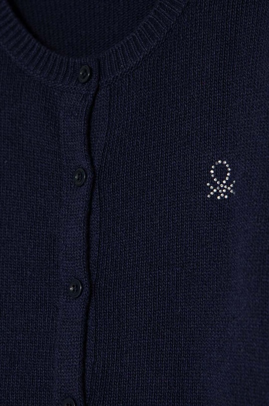 Dziewczynka United Colors of Benetton kardigan wełniany dziecięcy 1244C500N.G.Seasonal granatowy