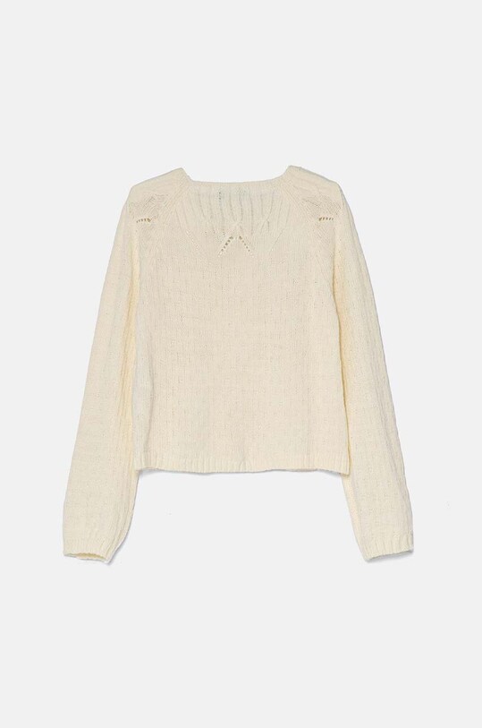 United Colors of Benetton cardigan cu amestec de lână pentru copii 1076G500J.P.Seasonal bej AW24