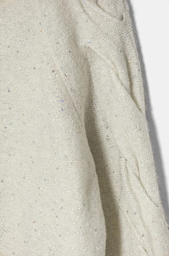 Dziewczynka United Colors of Benetton sweter z domieszką wełny dziecięcy 15V8C107D.G.Seasonal beżowy