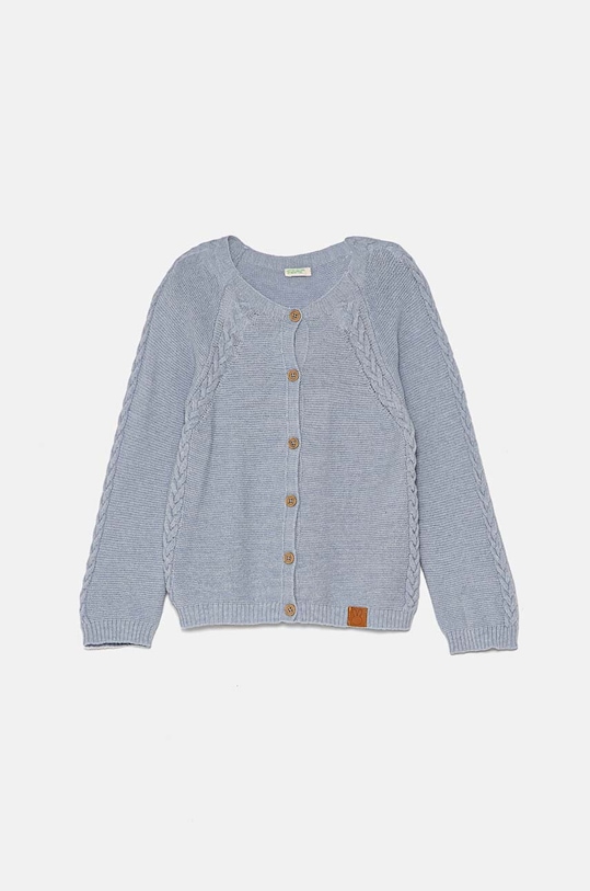 Детский кардиган с примесью шерсти United Colors of Benetton с добавлением шерсти голубой 1032A500T.W.Seasonal