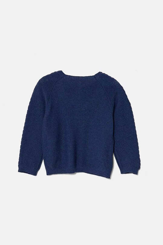 Детский кардиган с примесью шерсти United Colors of Benetton 1032A500T.W.Seasonal тёмно-синий AW24