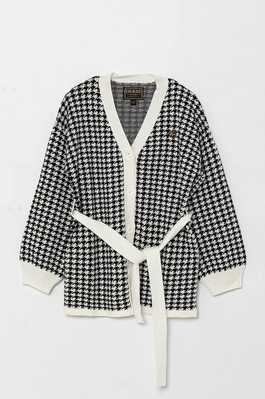 Дитячий кардиган з домішкою вовни Guess з додаванням вовни чорний J4BR00.Z3K10.9BYH
