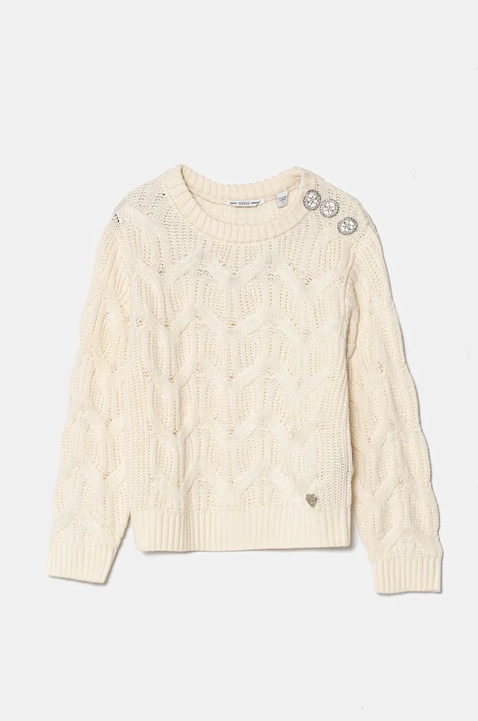 Dječji pulover s postotkom vune Guess bez uzorka bež J4BR09.Z37L1.9BYH