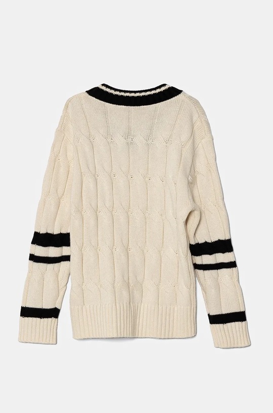 Guess sweter z domieszką wełny dziecięcy J4BR12.Z37L1.9BYH beżowy AW24