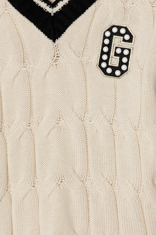 Dziewczynka Guess sweter z domieszką wełny dziecięcy J4BR12.Z37L1.9BYH beżowy