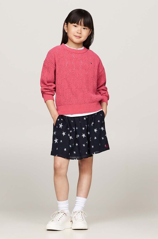 Детский свитер Tommy Hilfiger розовый KG0KG08153.9BYH.