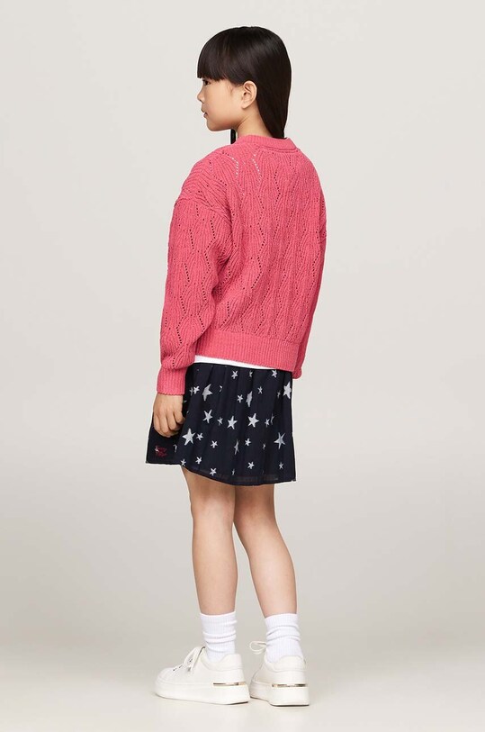 Детский свитер Tommy Hilfiger KG0KG08153.9BYH. розовый