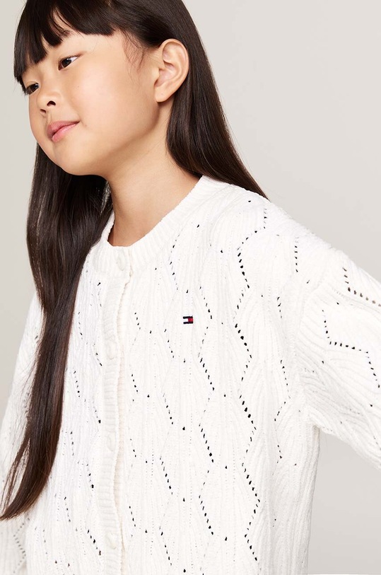Dziewczynka Tommy Hilfiger kardigan dziecięcy KG0KG08154.9BYH. beżowy
