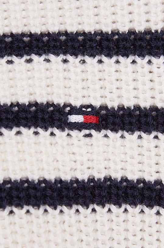 Tommy Hilfiger sweter bawełniany dziecięcy beżowy KG0KG08504.9BYH.128.176