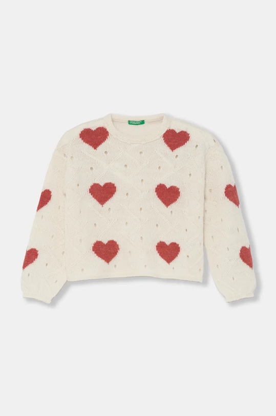 Детский свитер с примесью шерсти United Colors of Benetton с добавлением шерсти бежевый 1076H102A.P.Seasonal