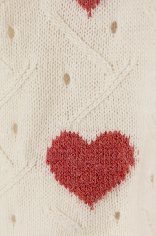 Девочка Детский свитер с примесью шерсти United Colors of Benetton 1076H102A.P.Seasonal бежевый