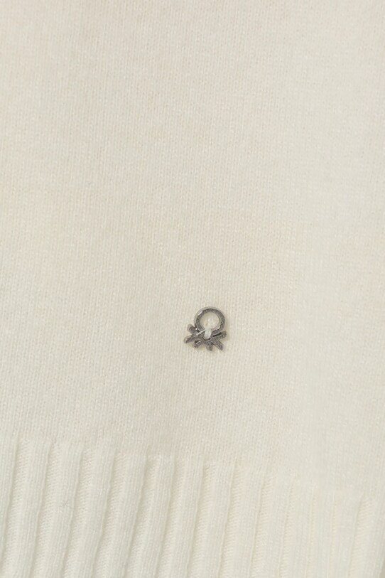 DÍVKA Dětský svetr s příměsí vlny United Colors of Benetton 106WC200G.G.Seasonal béžová