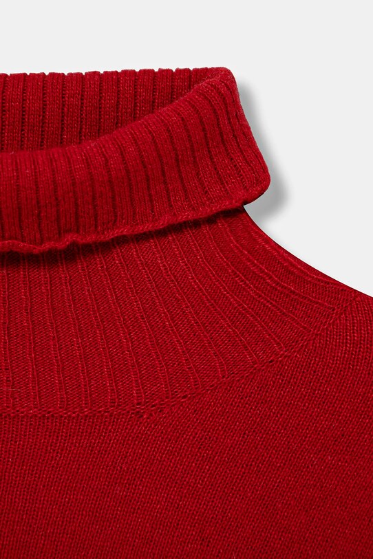 Dziewczynka United Colors of Benetton sweter z domieszką wełny dziecięcy 106WC200G.G.Seasonal czerwony