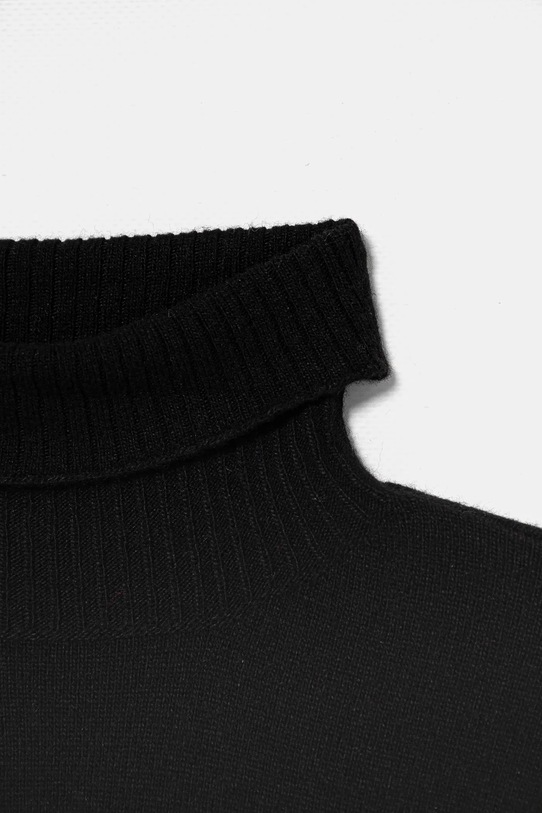 Дівчинка Дитячий светр з домішкою вовни United Colors of Benetton 106WC200G.G.Seasonal чорний