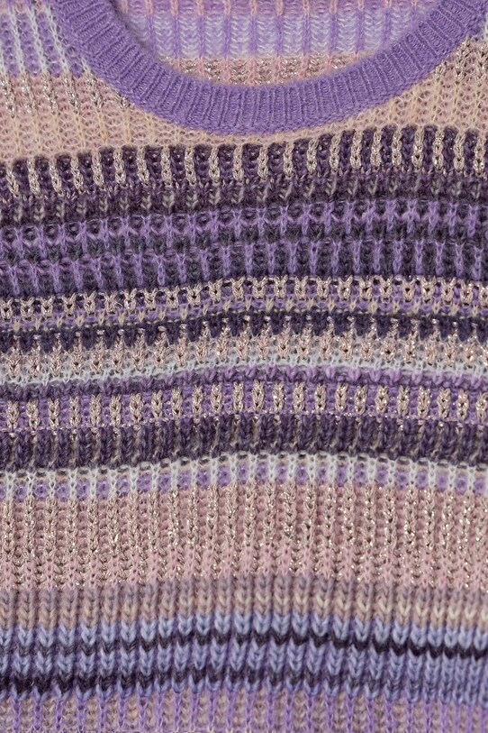 United Colors of Benetton sweter z domieszką wełny dziecięcy 116QQ107L.G.Seasonal fioletowy AW24