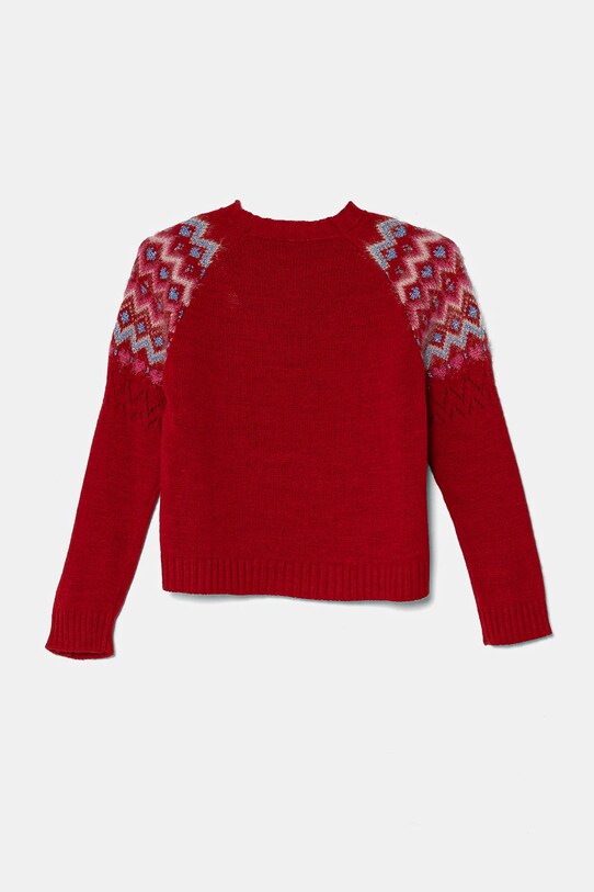 Детский свитер с примесью шерсти United Colors of Benetton 1176Q107K.G.Seasonal красный AW24