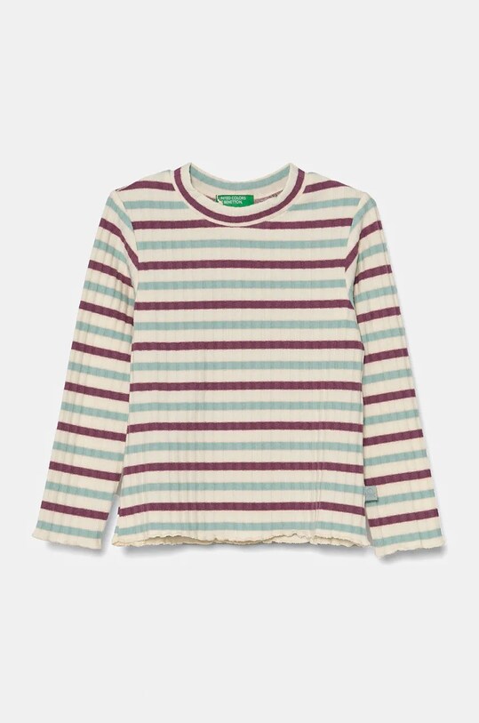 Детский лонгслив United Colors of Benetton с эластаном бирюзовый 3GDAG200X.P.Seasonal