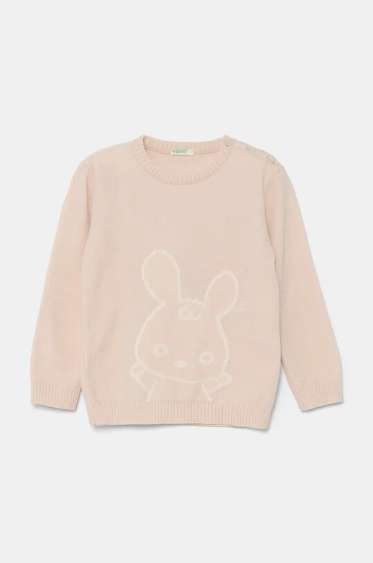 United Colors of Benetton sweter niemowlęcy pozostałe beżowy 16AKA1017.G.W.Seasonal