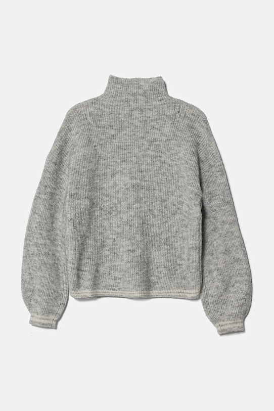 Dětský svetr s příměsí vlny United Colors of Benetton 1EWBC200L.G.Seasonal šedá AW24