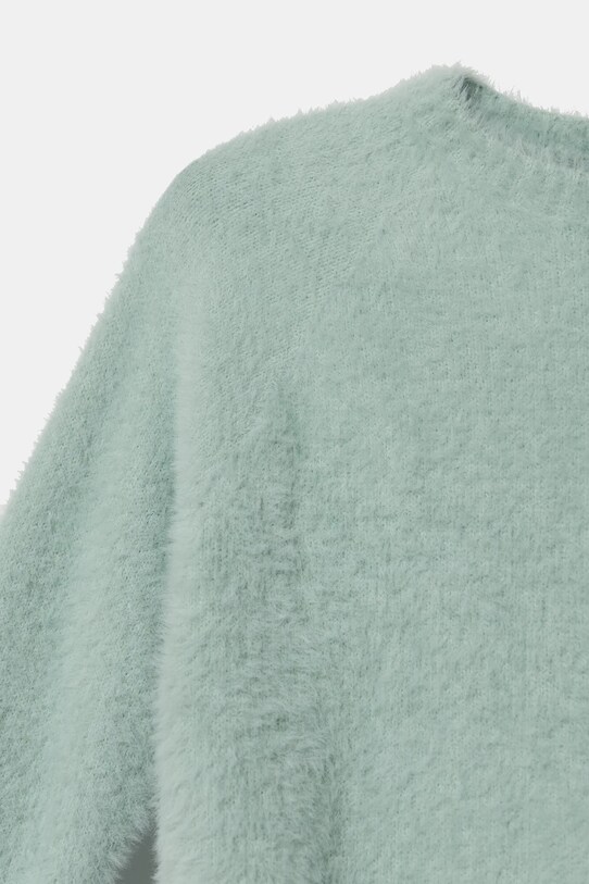 Dziewczynka United Colors of Benetton sweter dziecięcy 19BAG100Q.P.Seasonal turkusowy