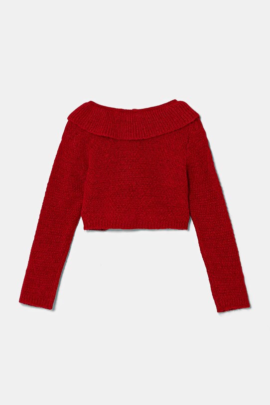 Дитячий кардиган з домішкою вовни United Colors of Benetton 106QG500N.P.Seasonal червоний AW24