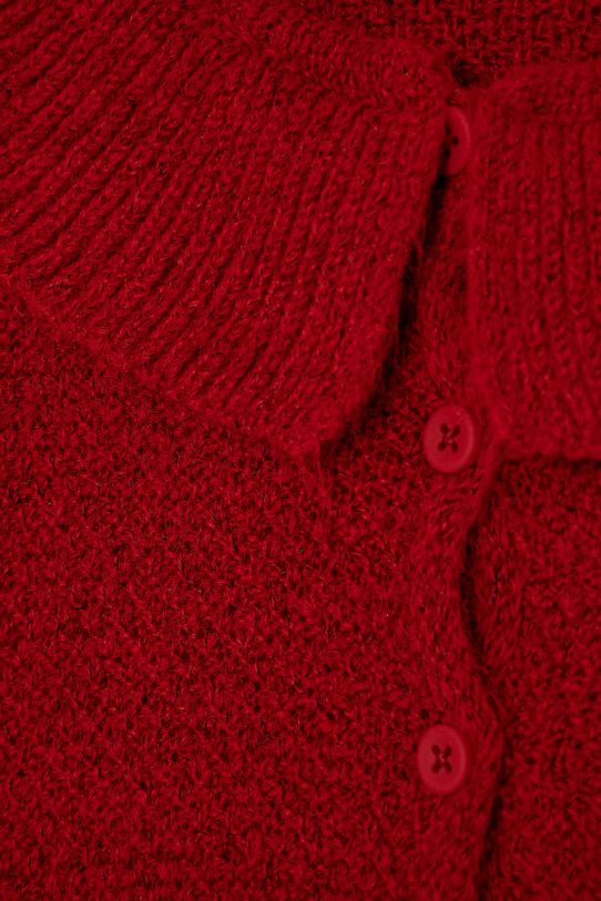 Дівчинка Дитячий кардиган з домішкою вовни United Colors of Benetton 106QG500N.P.Seasonal червоний