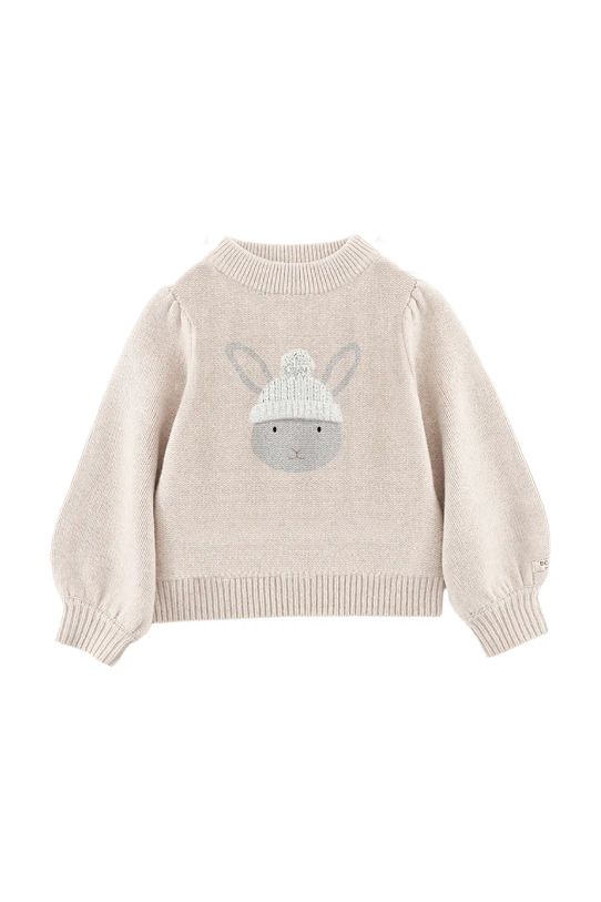 Donsje sweter wełniany dziecięcy Denna Merino Wool Sweater Bunny 4090701.98.128 beżowy AW24