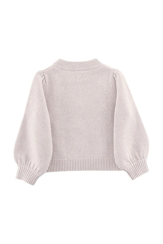 Dziewczynka Donsje sweter wełniany niemowlęcy Denna Merino Wool Sweater Cat 4090702.56.92 różowy