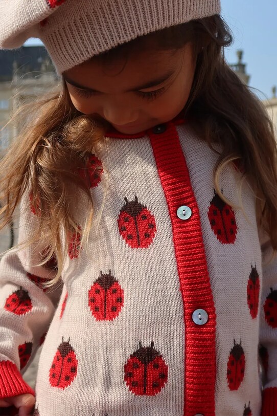 Παιδική μάλλινη ζακέτα Konges Sløjd BELOU KNIT CARDIGAN KS102221