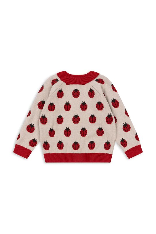 Κοριτσίστικα Παιδική μάλλινη ζακέτα Konges Sløjd BELOU KNIT CARDIGAN KS102221 κόκκινο