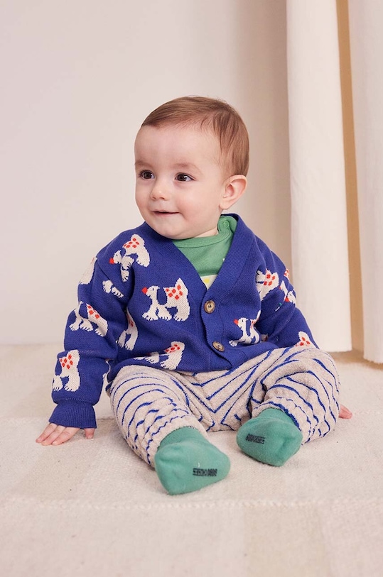 Βρεφική βαμβακερή ζακέτα Bobo Choses Fairy Dog άλλο σκούρο μπλε 224AB088