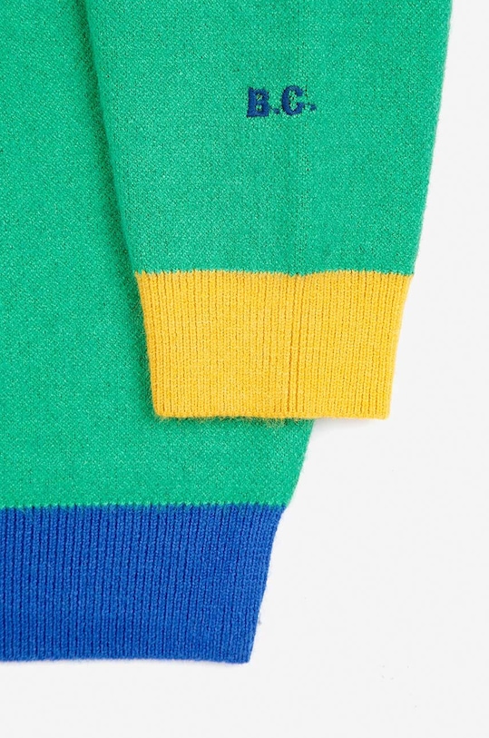 Bobo Choses sweter dziecięcy Hungry Squirrel zielony 224AC117