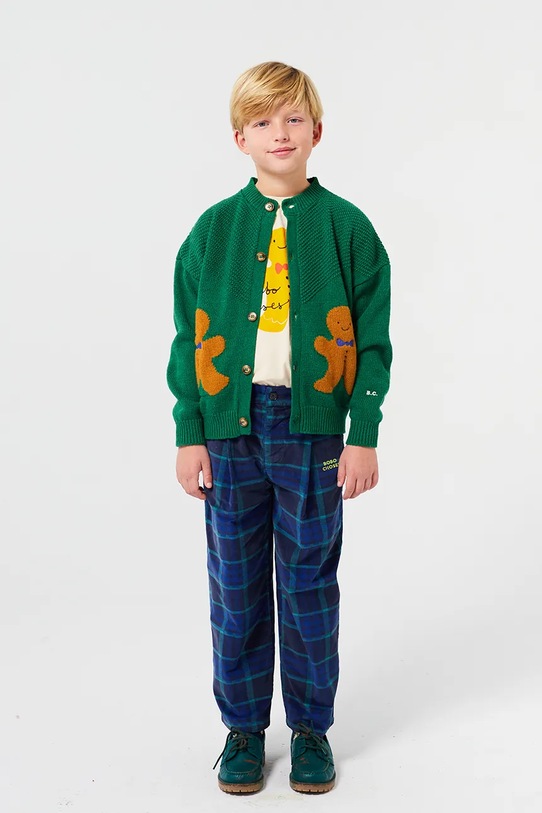 Παιδική ζακέτα με μείγμα από μαλλί Bobo Choses Gingerbread 224FC014