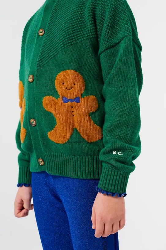 Παιδική ζακέτα με μείγμα από μαλλί Bobo Choses Gingerbread 224FC014