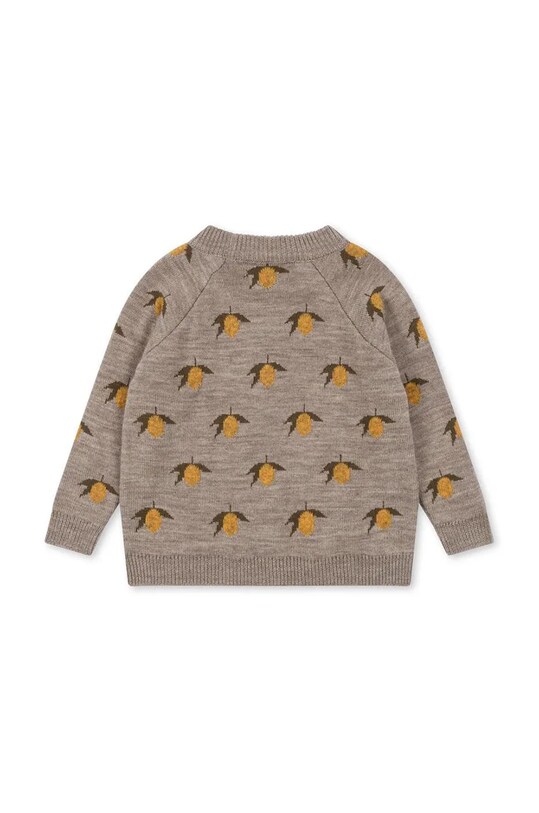 Детский шерстяной свитер Konges Sløjd BELOU LEMON KNIT BLOUSE KS101427 серый AW24