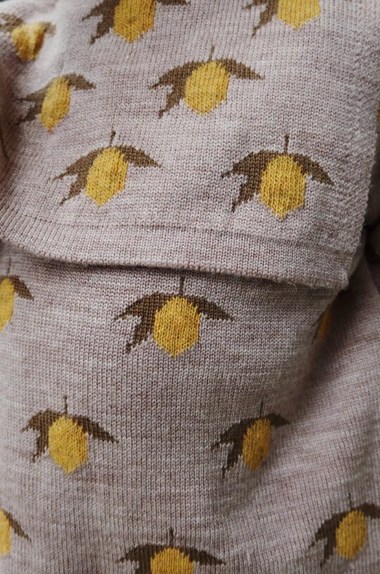 Детский шерстяной свитер Konges Sløjd BELOU LEMON KNIT BLOUSE KS101427 серый