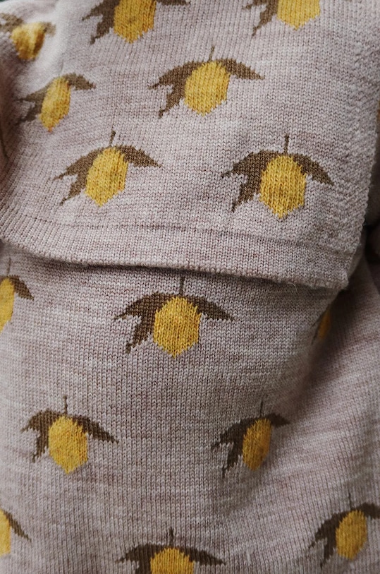 Konges Sløjd pulover de lână pentru copii BELOU LEMON KNIT BLOUSE KS101427 gri