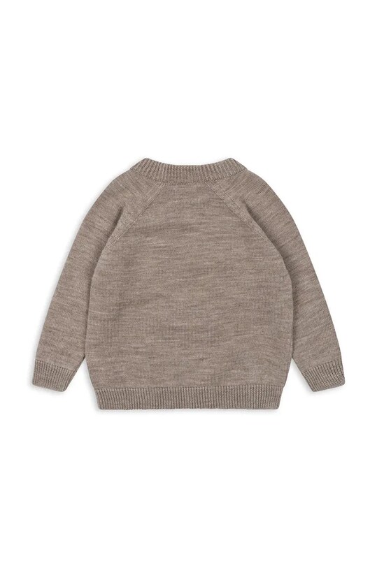 Detský vlnený sveter Konges Sløjd BILLI KNIT BLOUSE KS101436 hnedá AW24